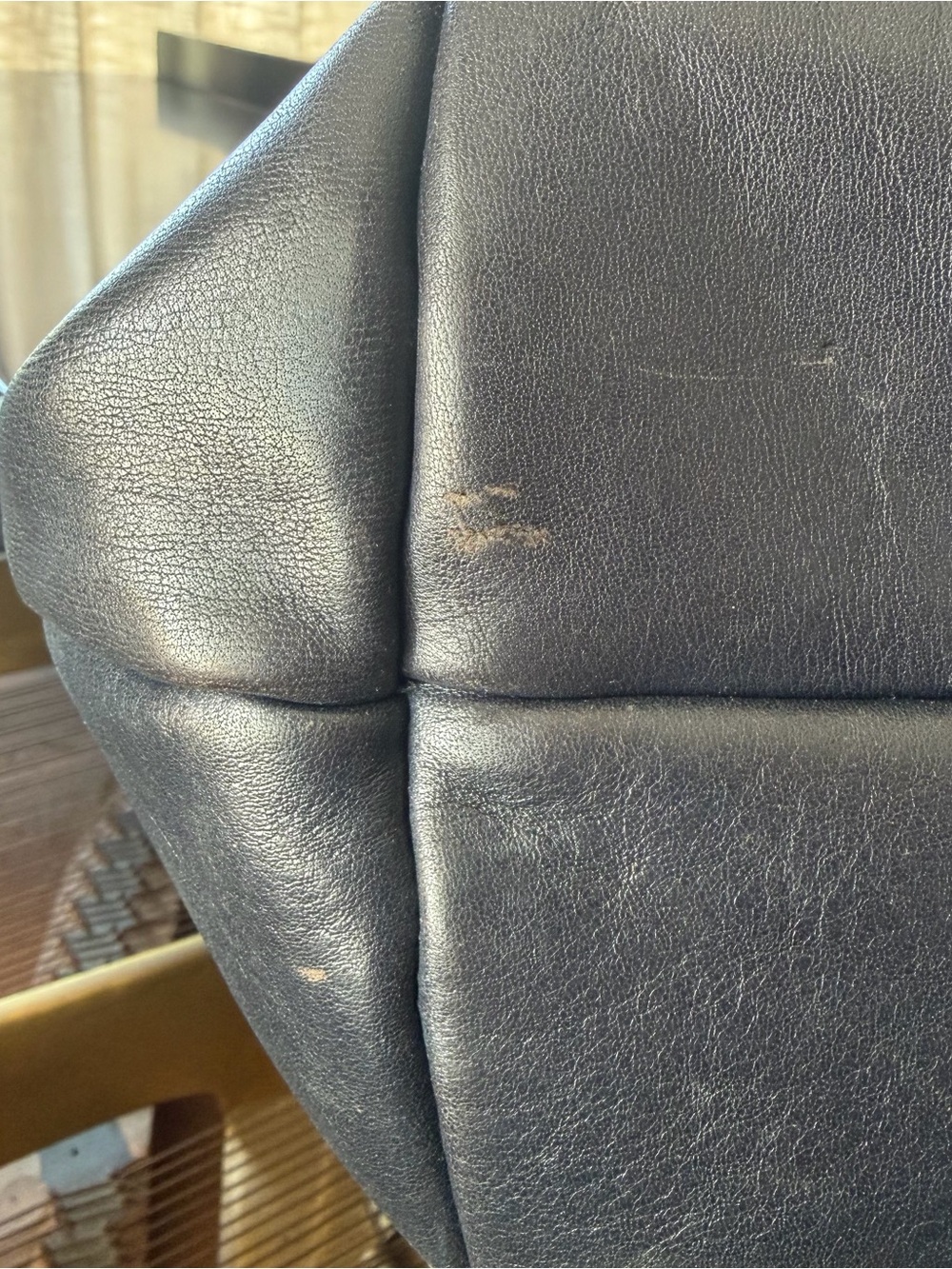 Clare V. Navy Leather Le Zip Sac - Picture 12 of 13